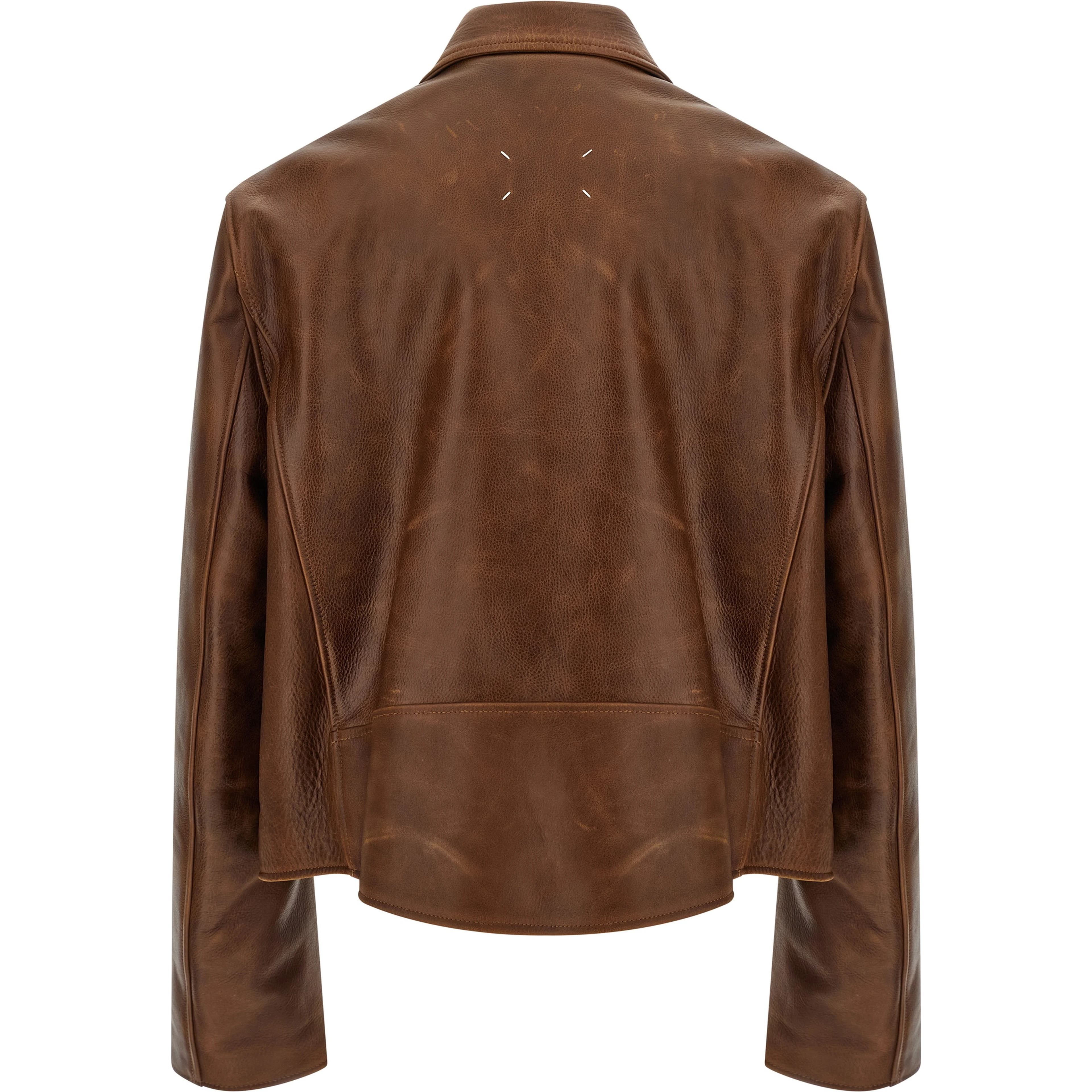 Brown Calfskin Leather Jacket
