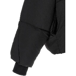Black Nylon Full-Length Jacket