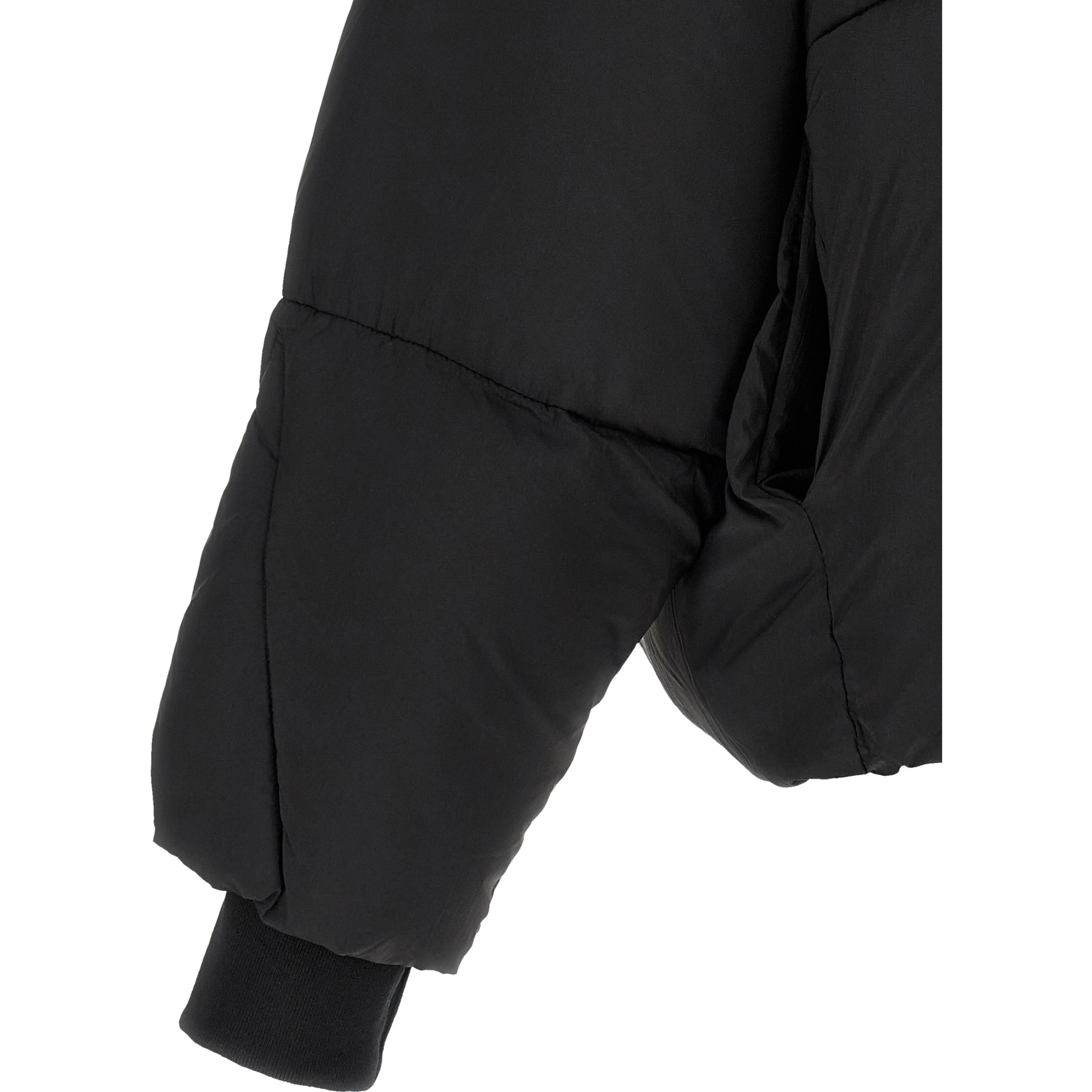 Black Nylon Full-Length Jacket