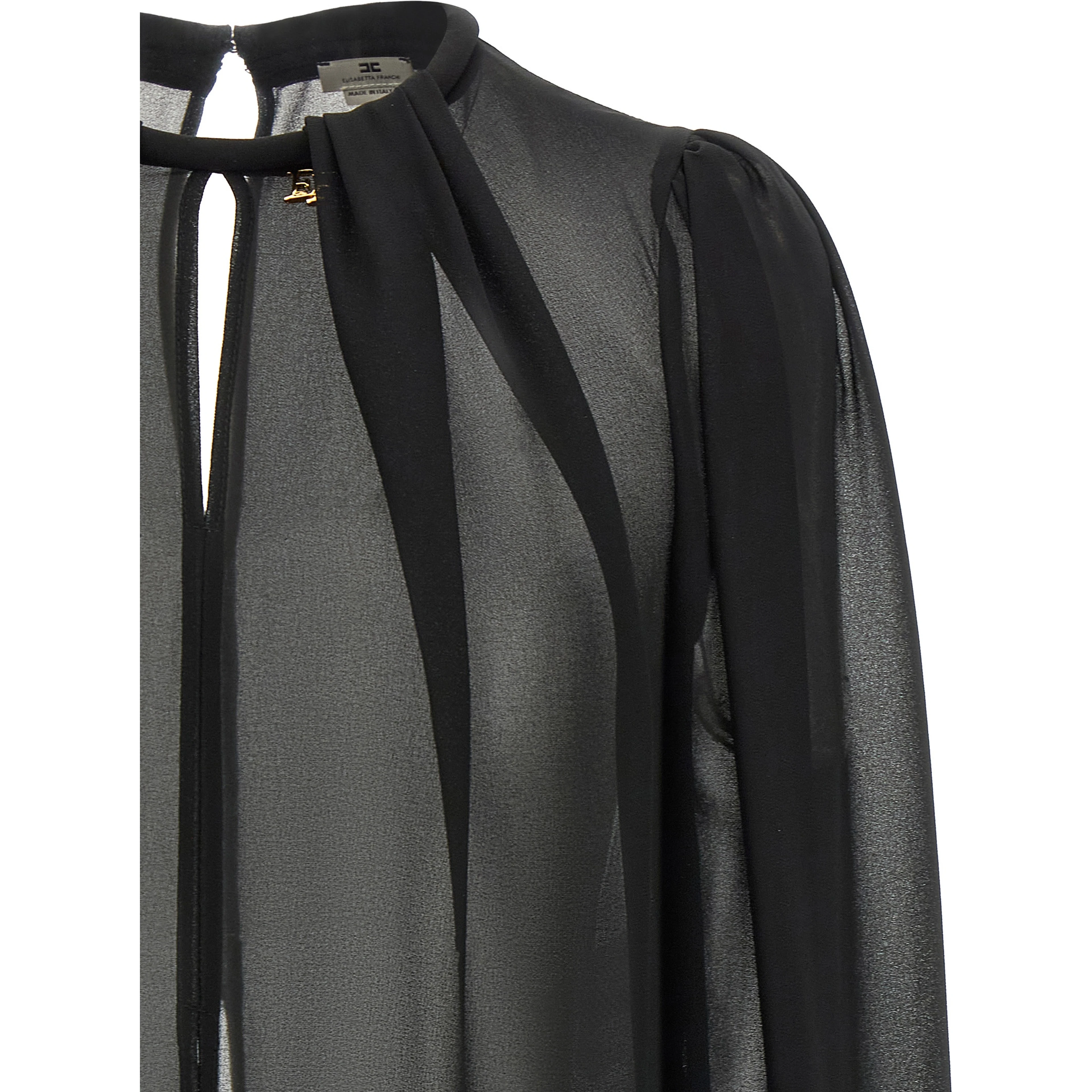 Black Polyester Blouse