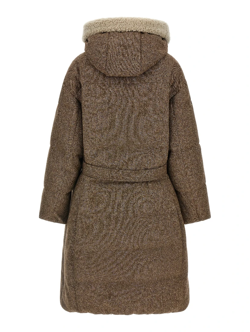 Brown Virgin Wool Coat