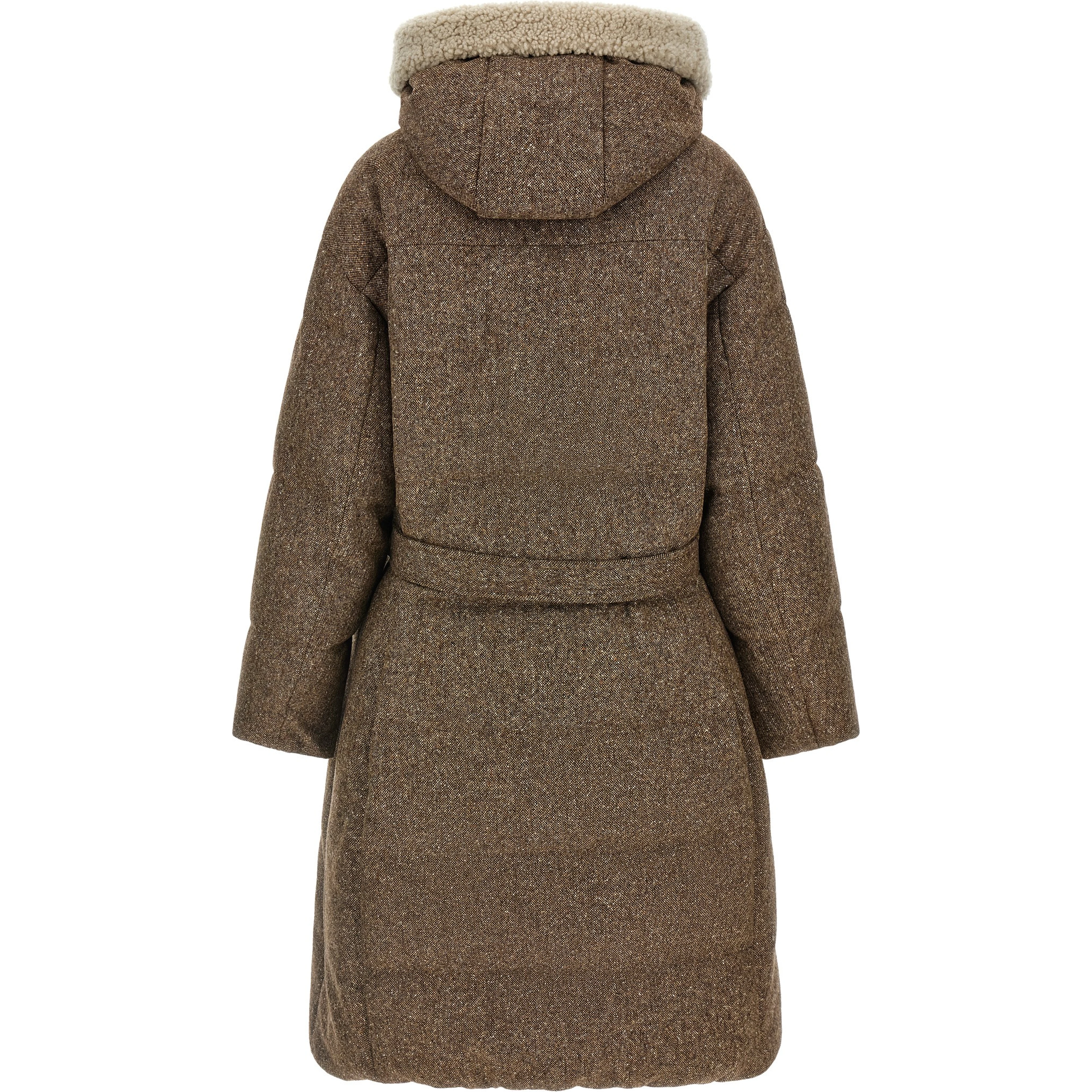 Brown Virgin Wool Coat