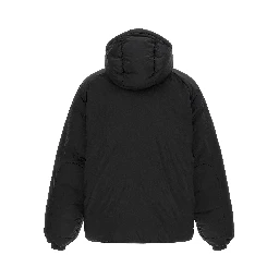 Black Recycled Polyamide Full-Length Jacket