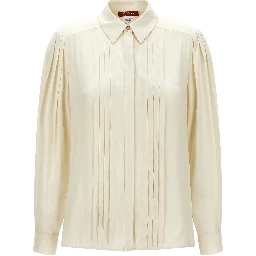 White Silk Blouse
