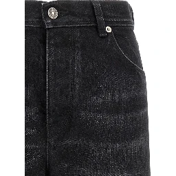 Black Cotton Jeans Denim