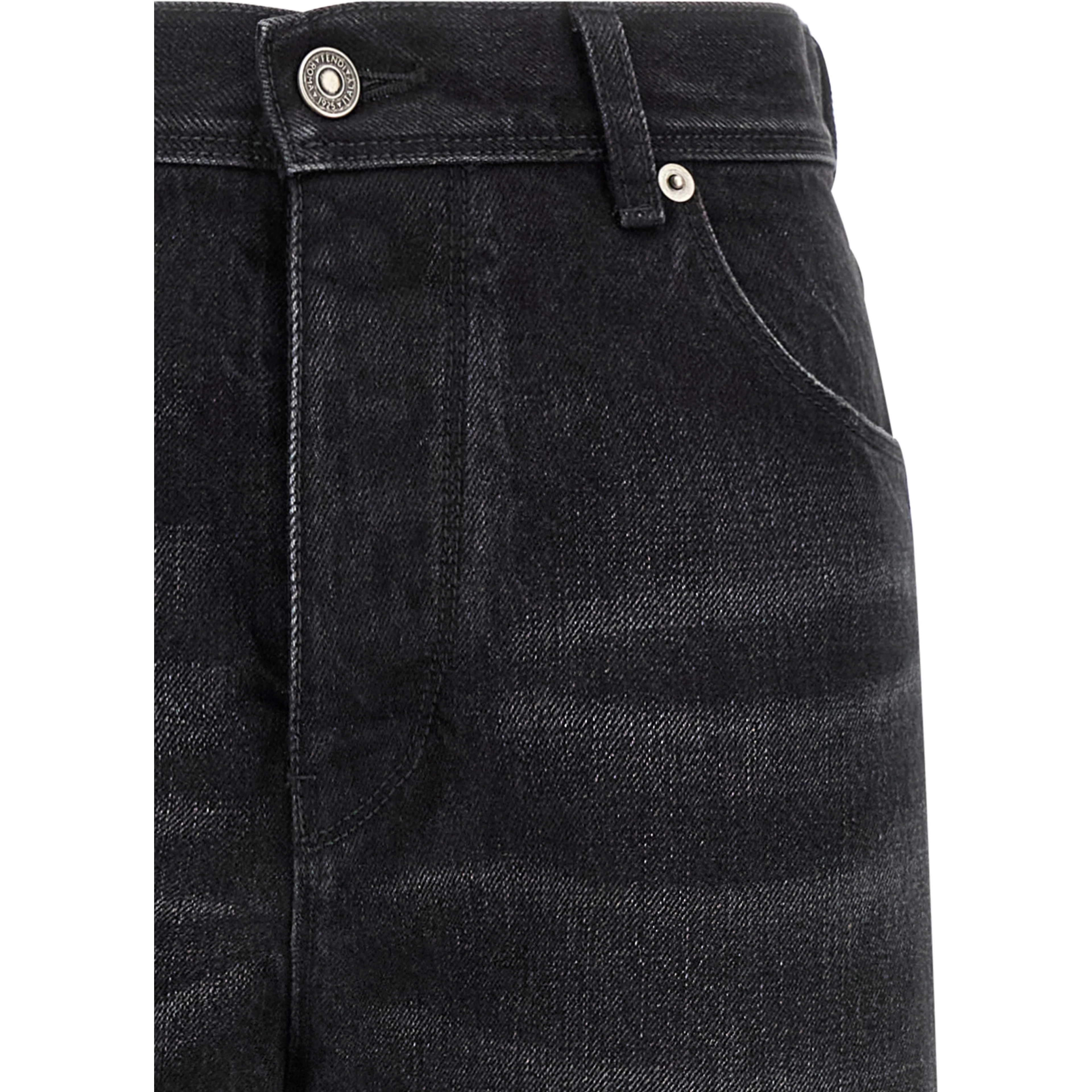 Black Cotton Jeans Denim