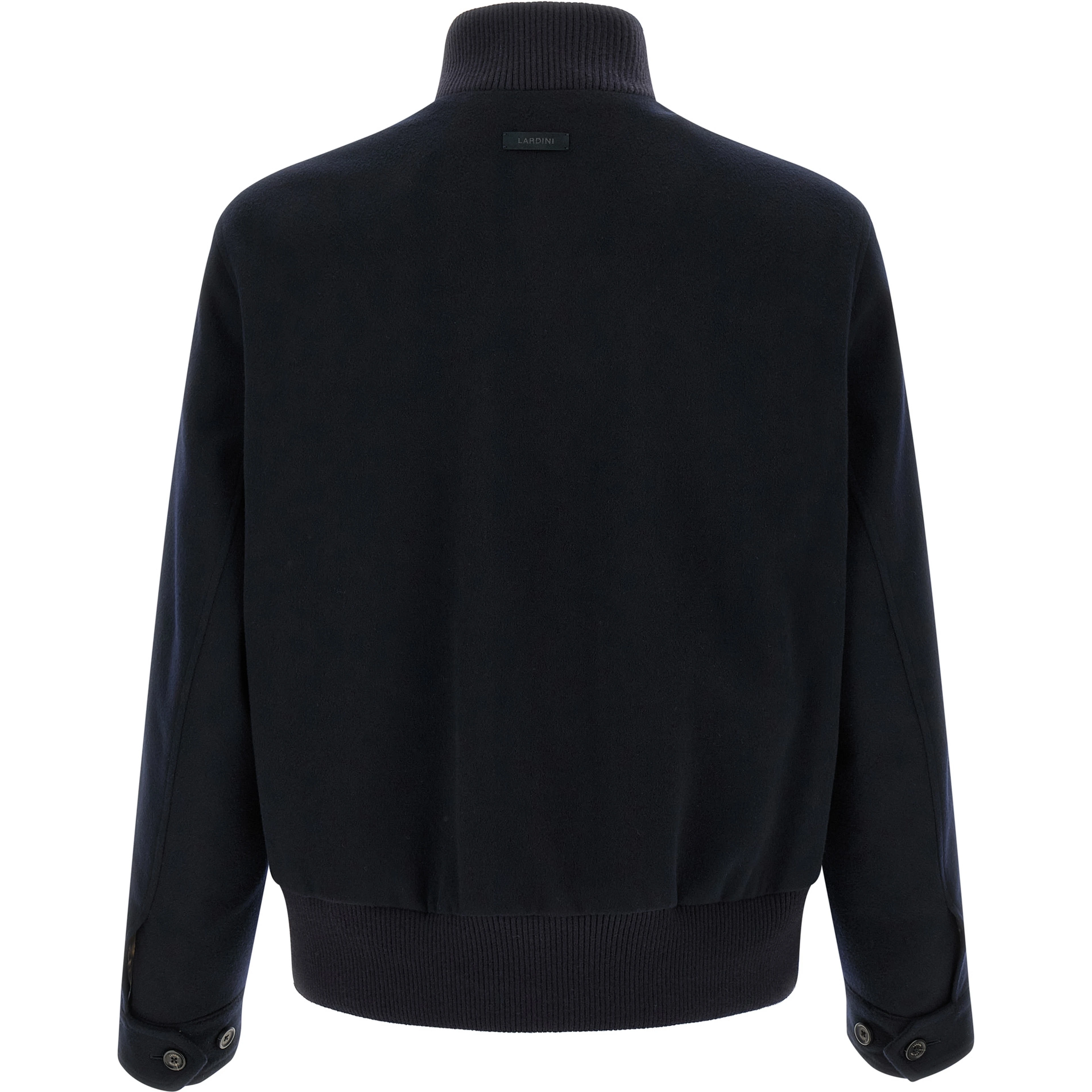 Blue Virgin Wool Full-Length Jacket