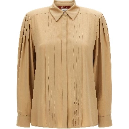 Beige Silk Blouse