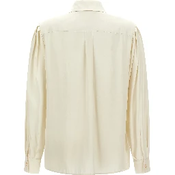 White Silk Blouse