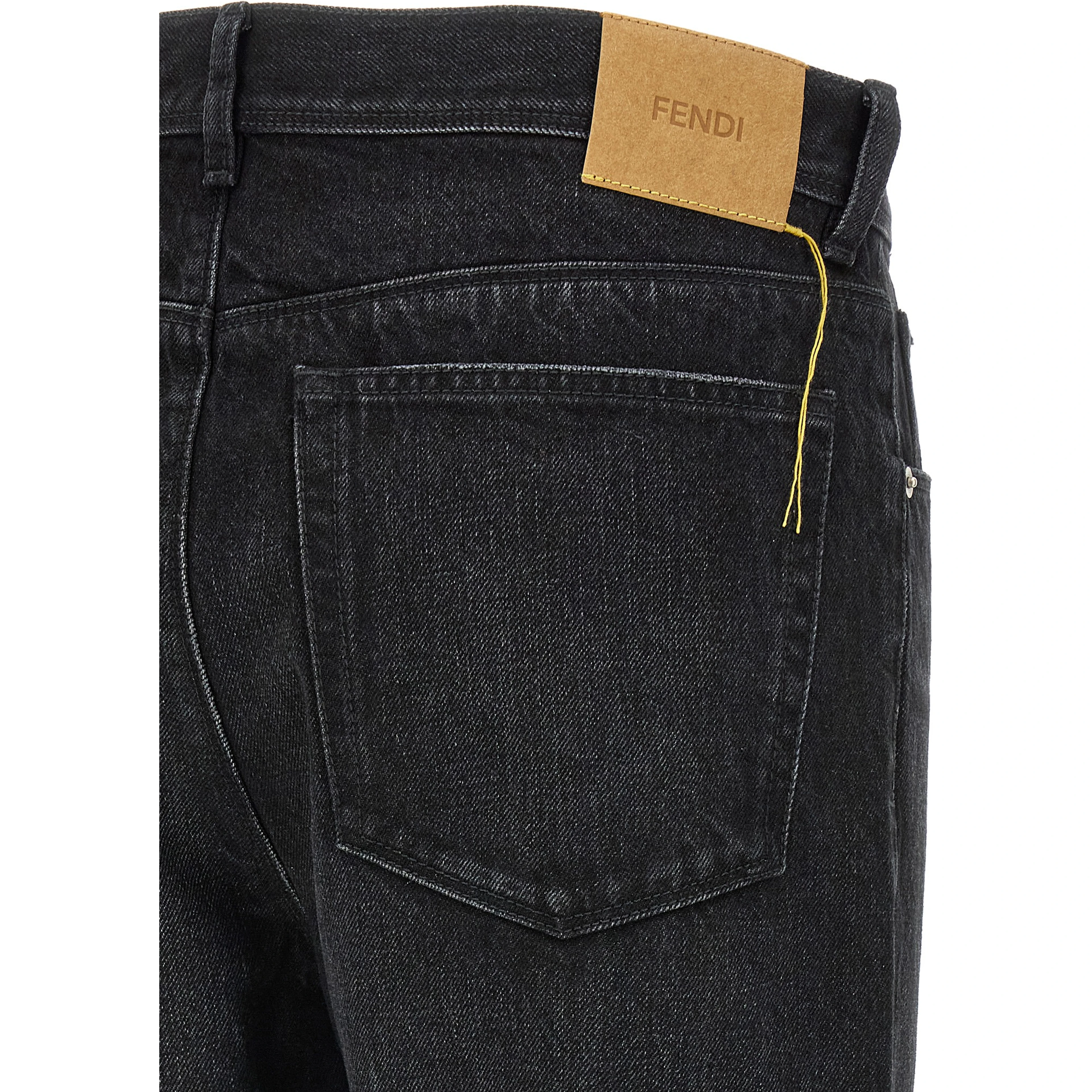 Black Cotton Jeans Denim