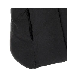 Black Nylon Sleeveless Jacket