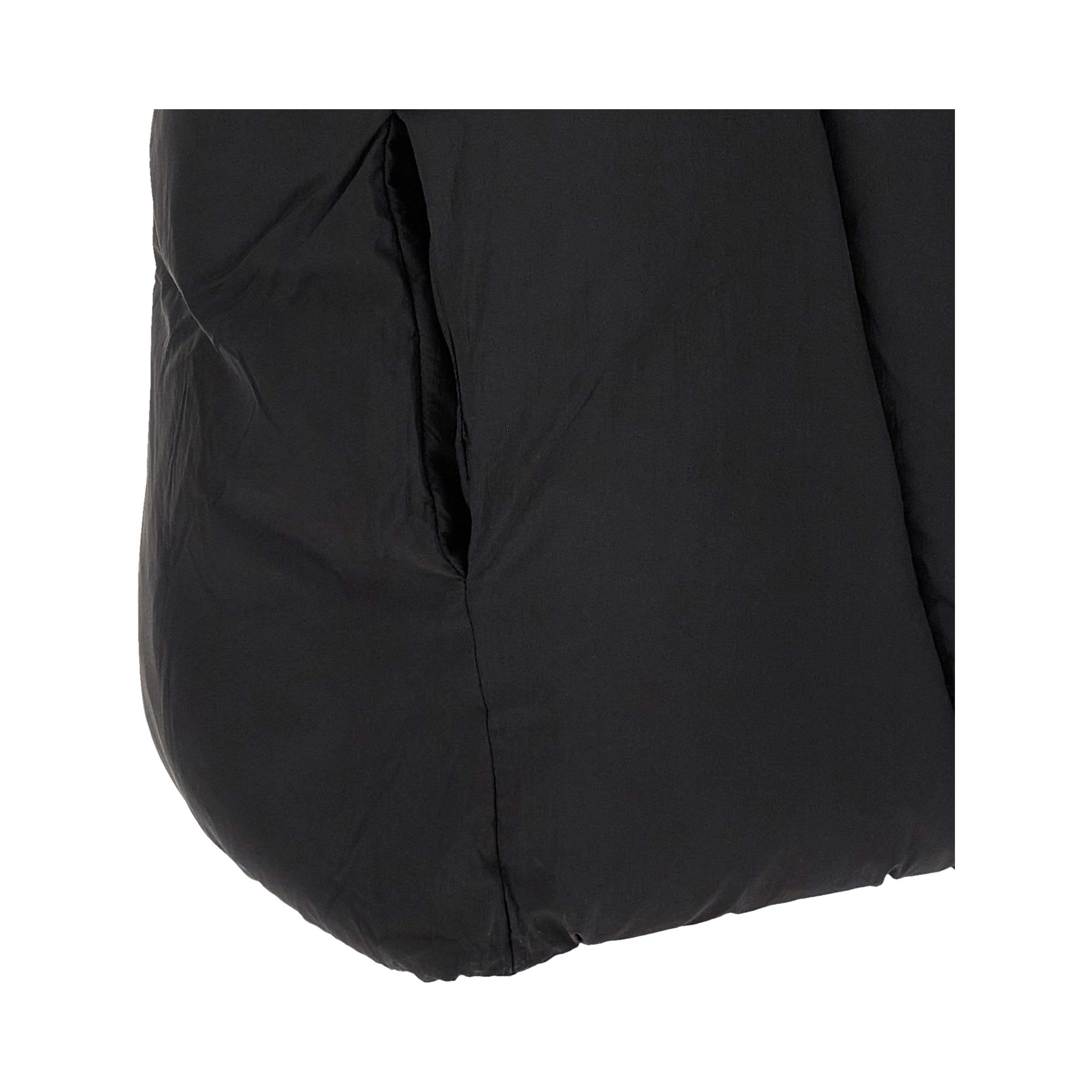 Black Nylon Sleeveless Jacket