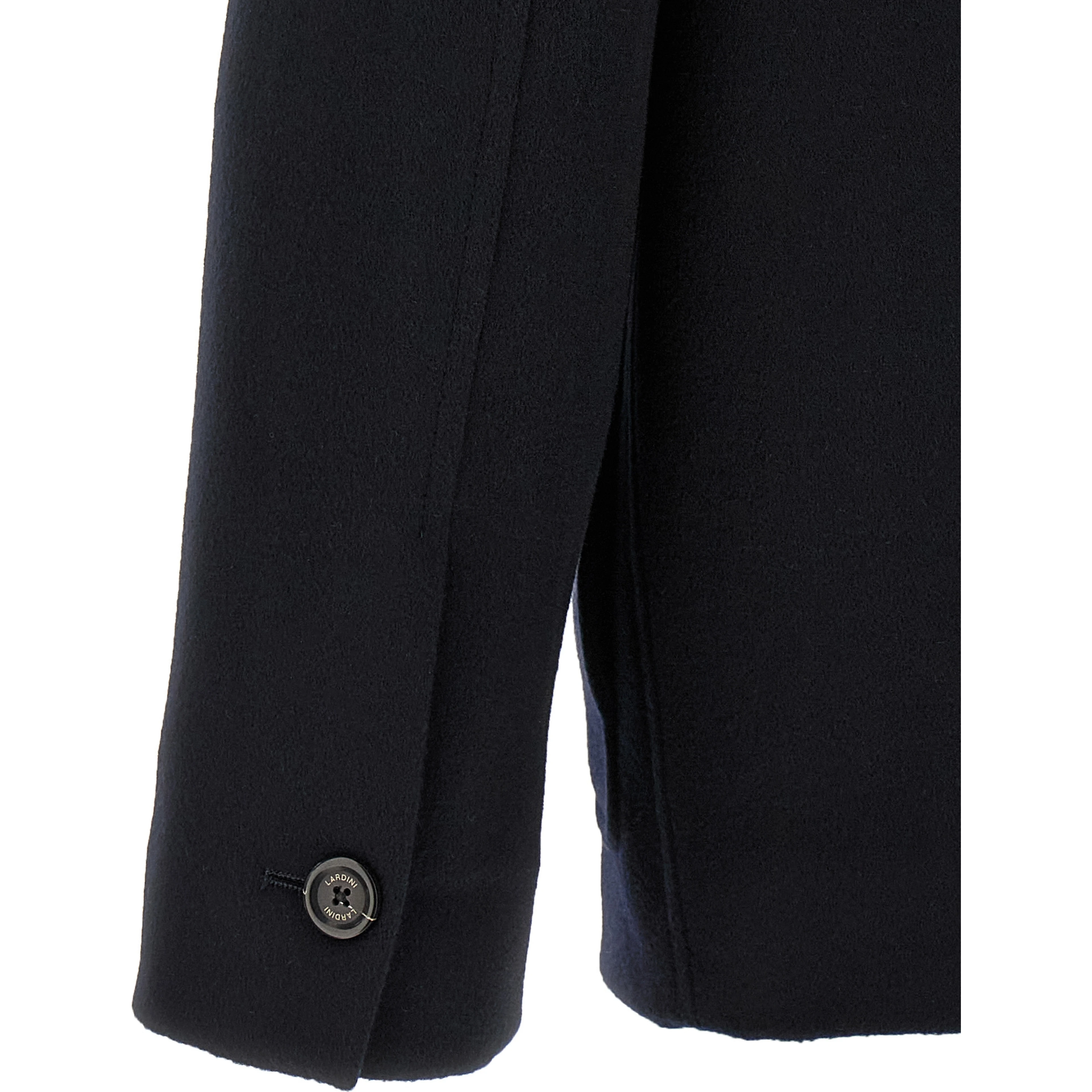 Blue Cashmere Full-Length Jacket