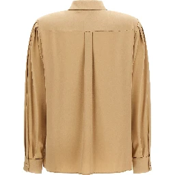 Beige Silk Blouse