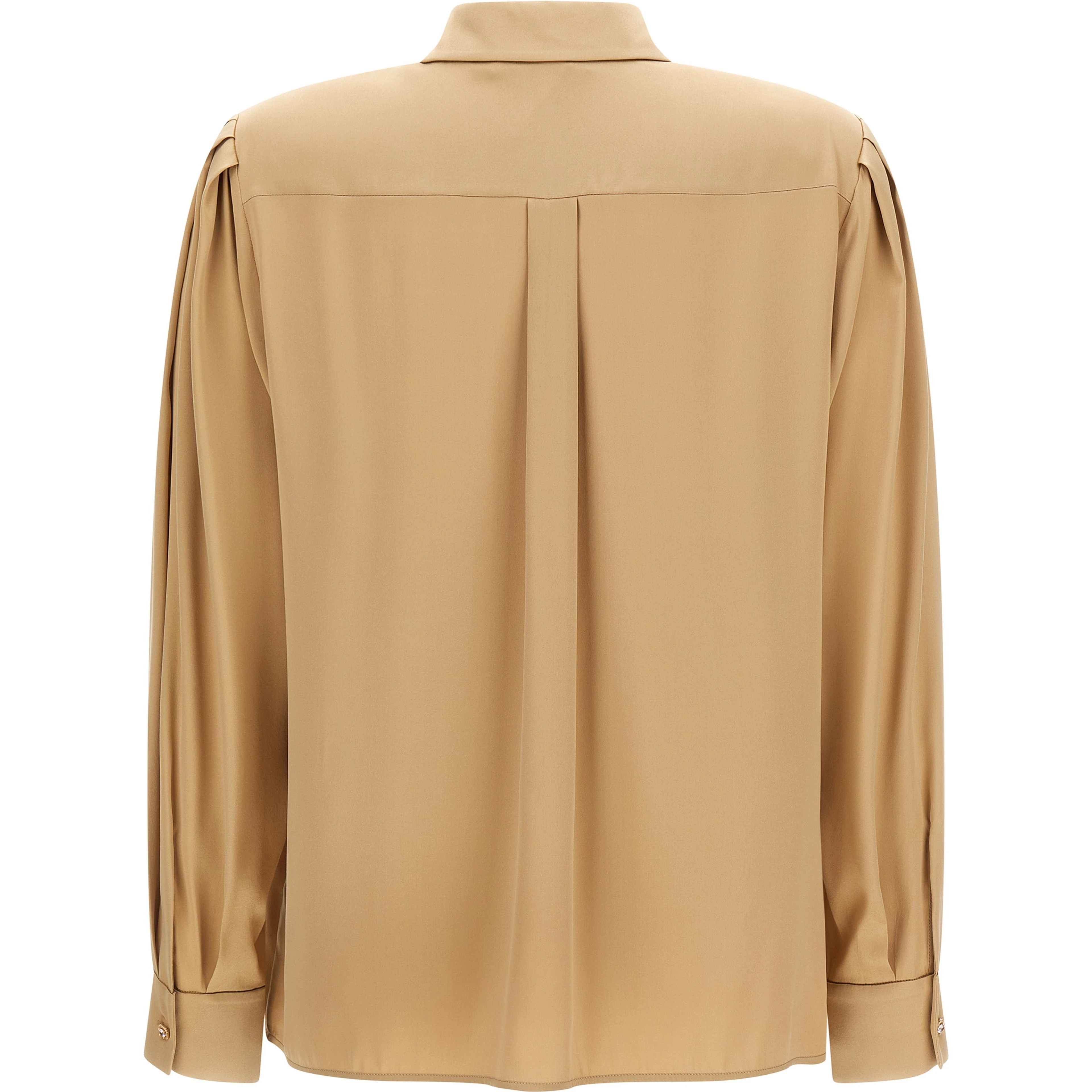 Beige Silk Blouse