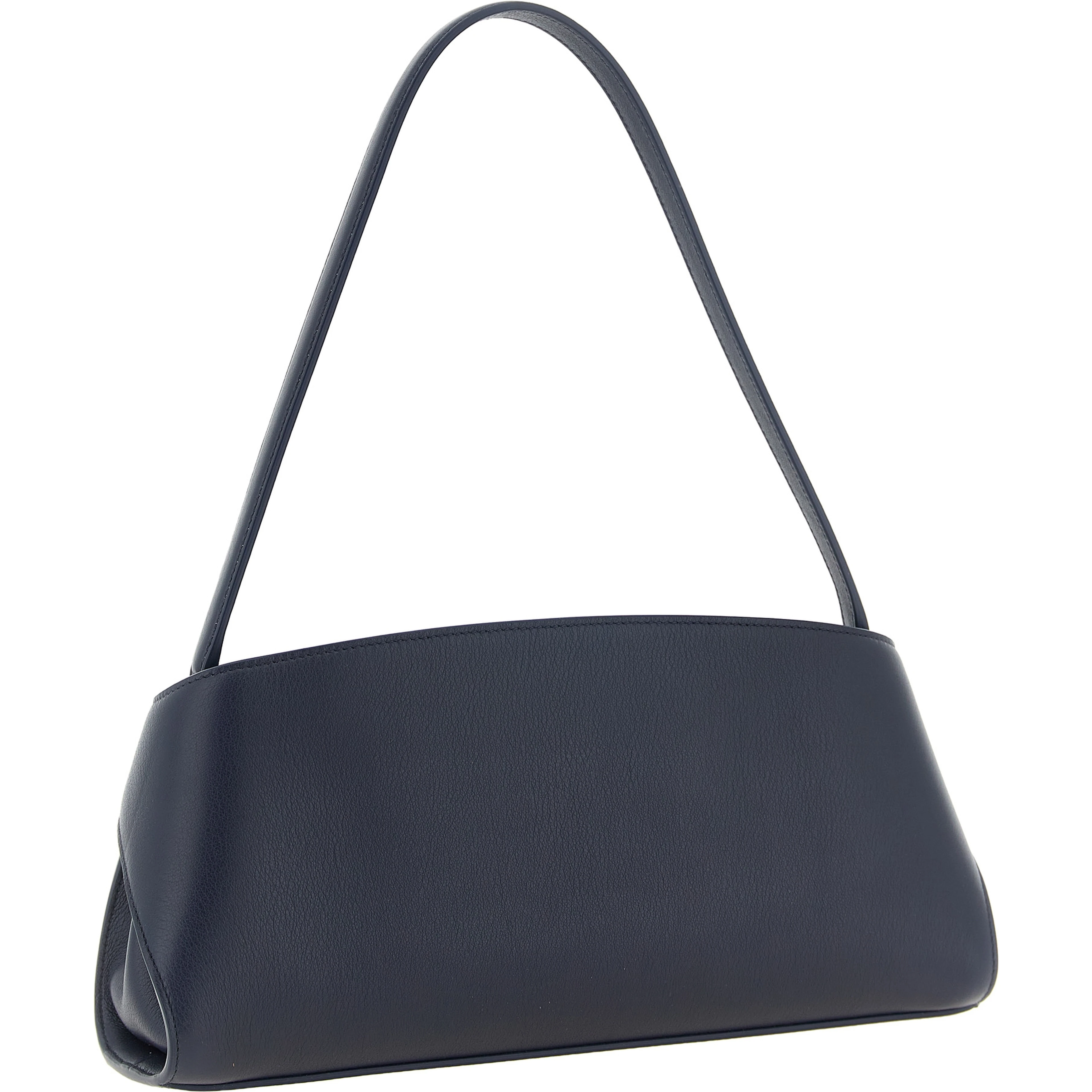 Blue Calfskin Shoulder Bag