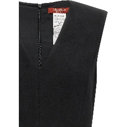 Black Wool Midi Dress