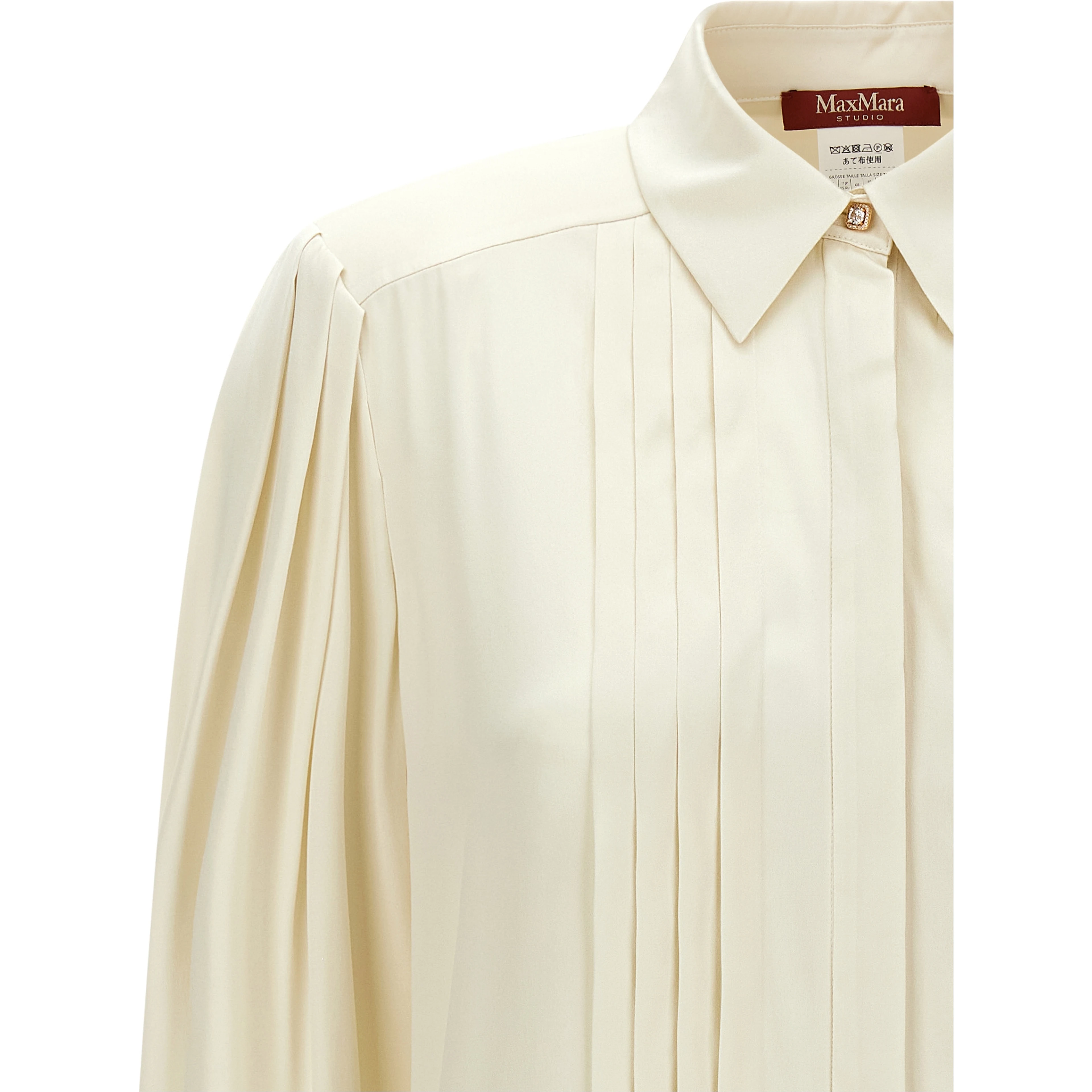 White Silk Blouse