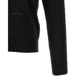 Black Virgin Wool Polo Shirt