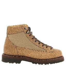 Beige Calfskin Ankle Boots