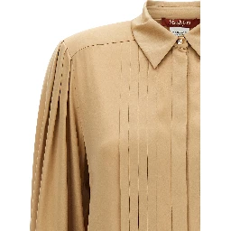 Beige Silk Blouse