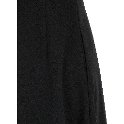 Black Wool Midi Dress