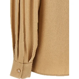 Beige Silk Blouse