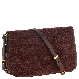 Bordeaux Calfskin Crossbody Bag