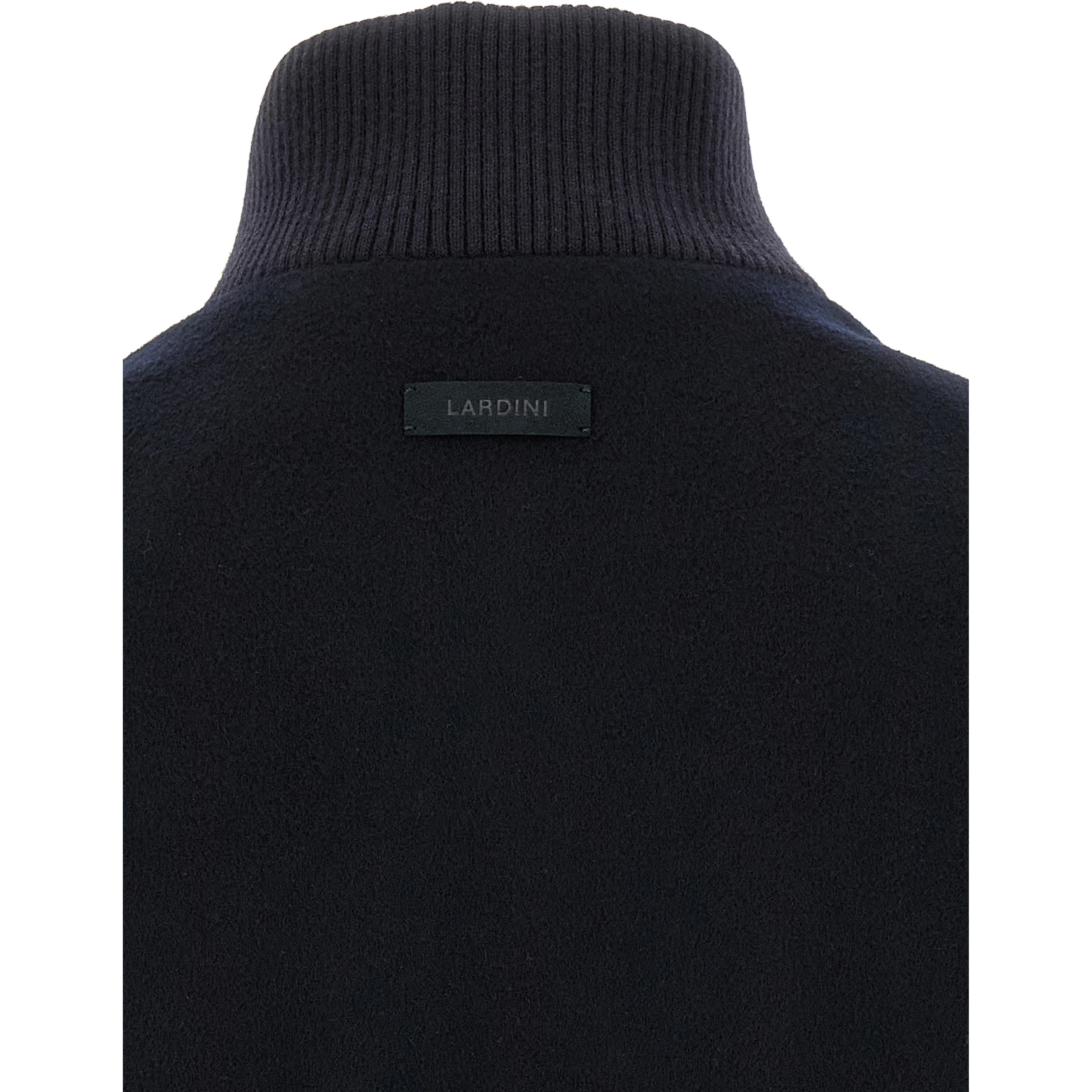 Blue Virgin Wool Full-Length Jacket
