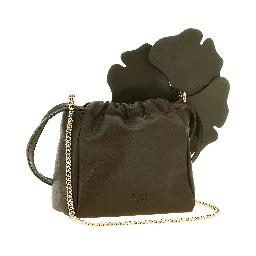 Bicolor Lambskin Clutch Bag