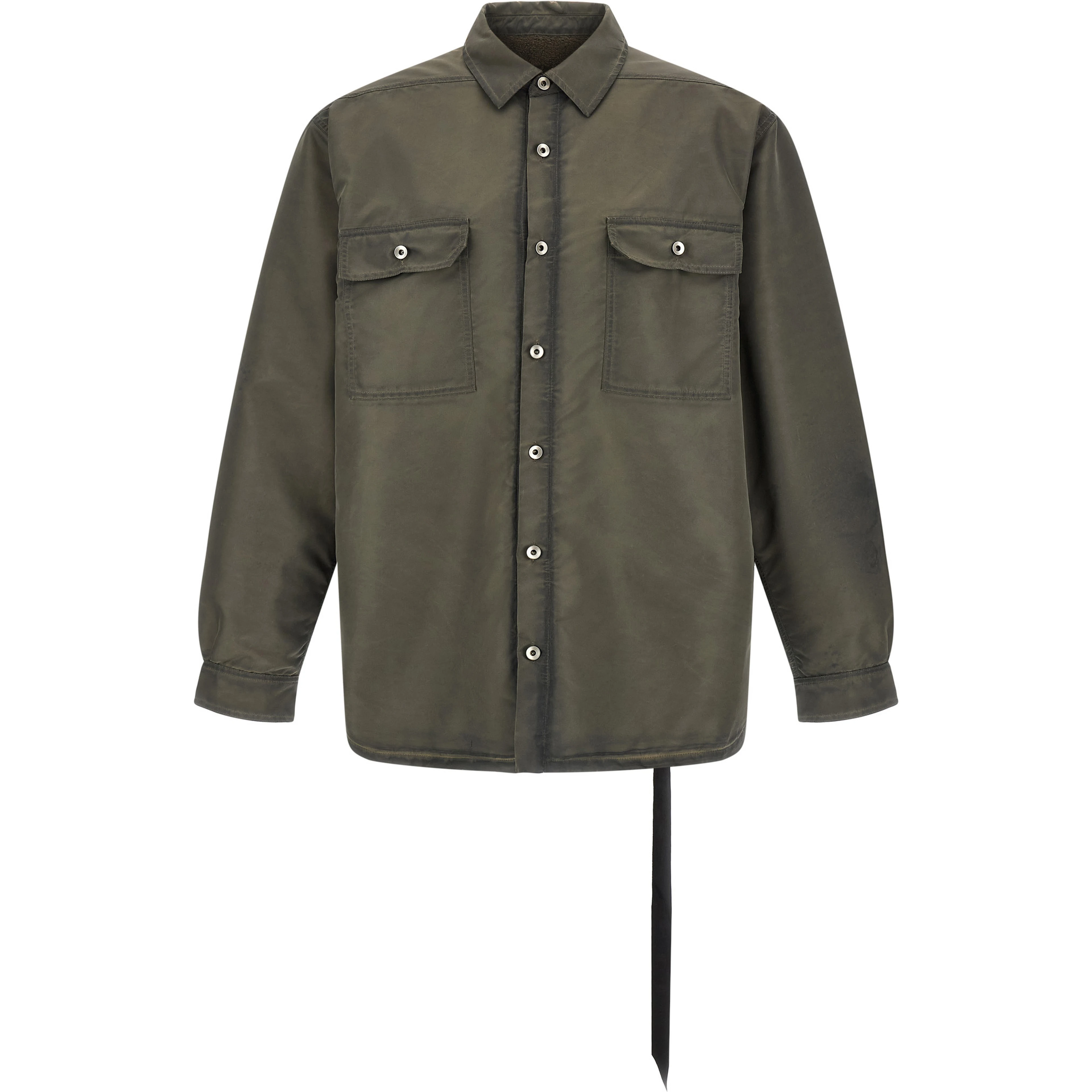 Gray Nylon Full-Length Jacket