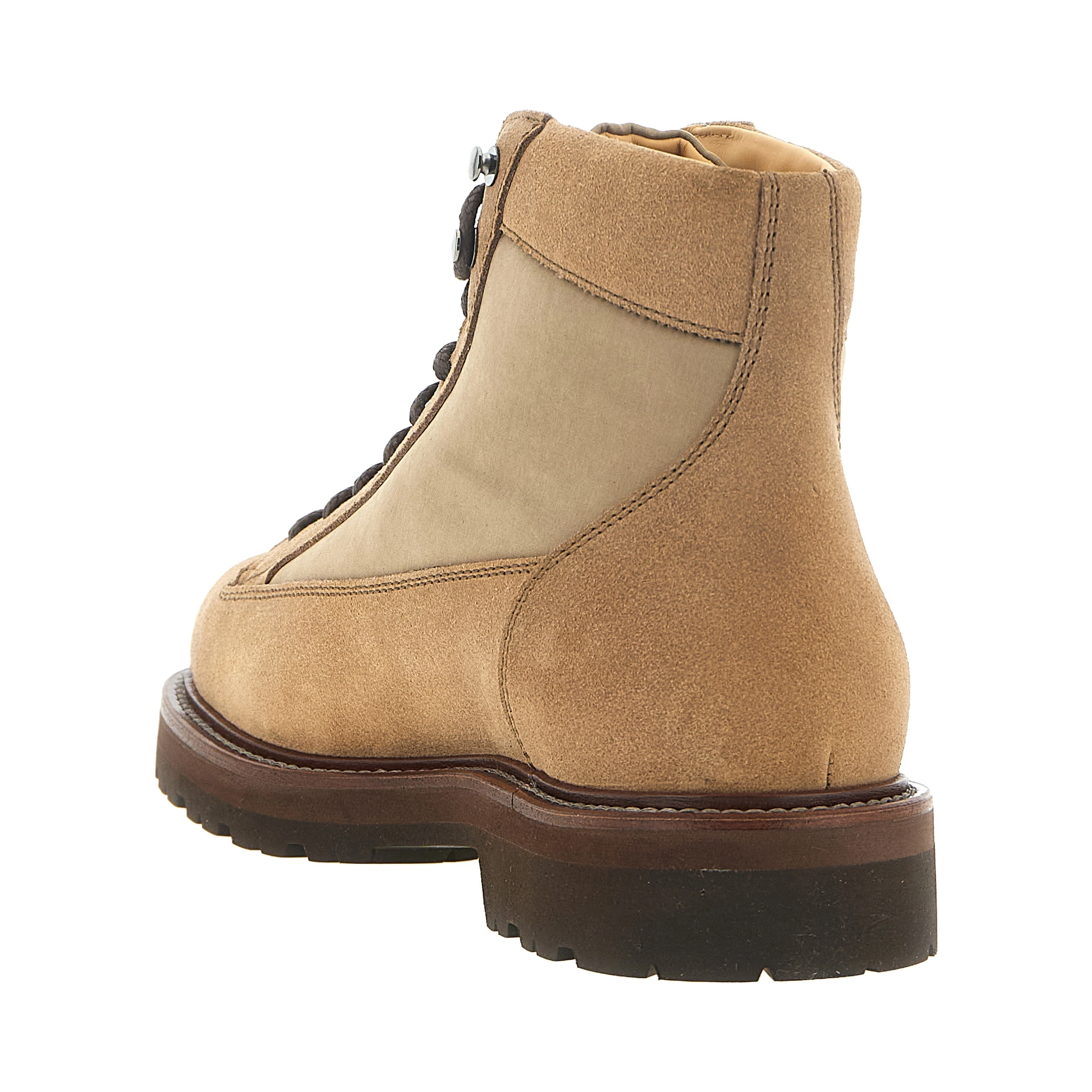 Beige Calfskin Ankle Boots