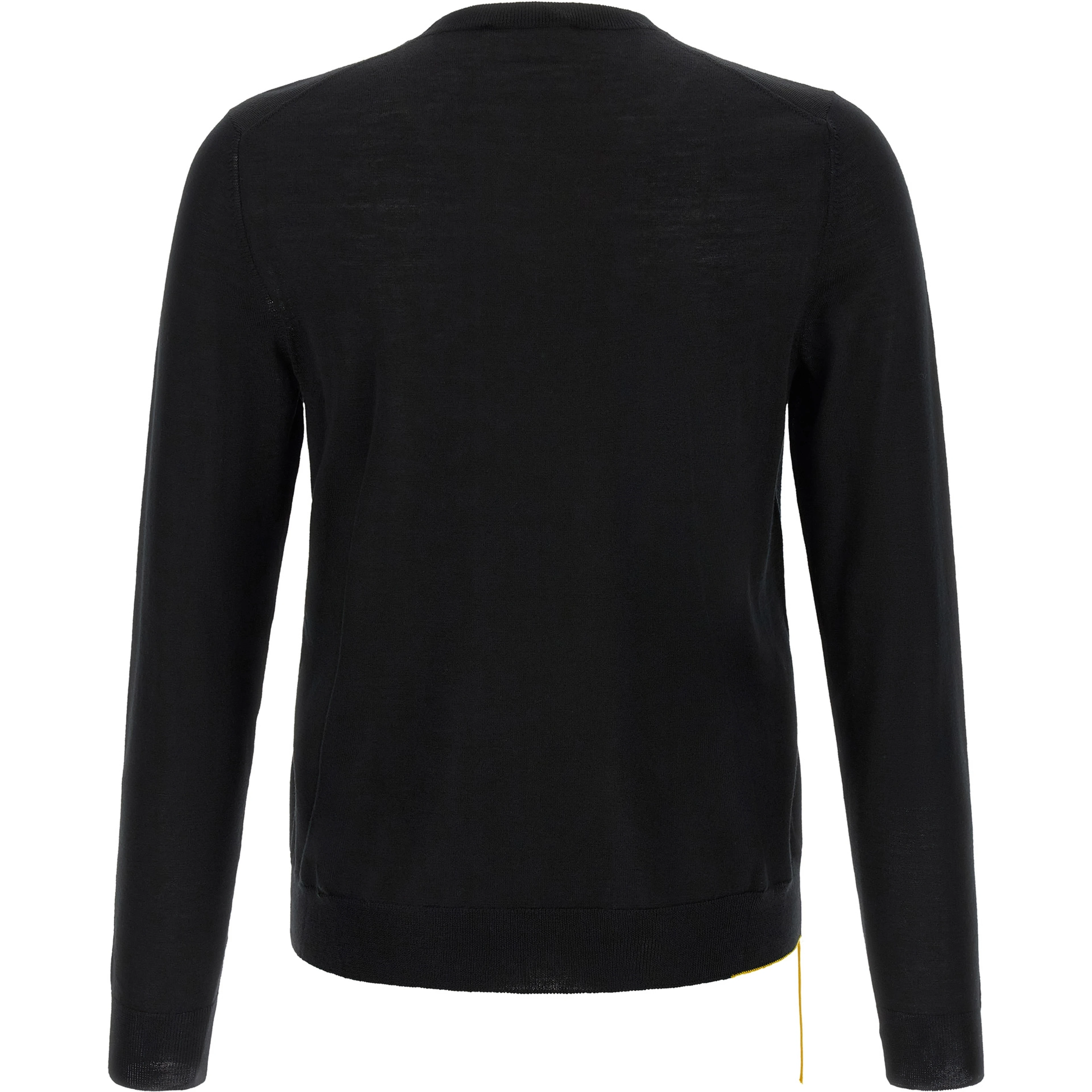 Black Virgin Wool Cardigan