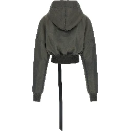 Gray Nylon Bomber