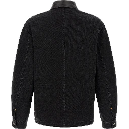 Black Cotton Denim Jacket