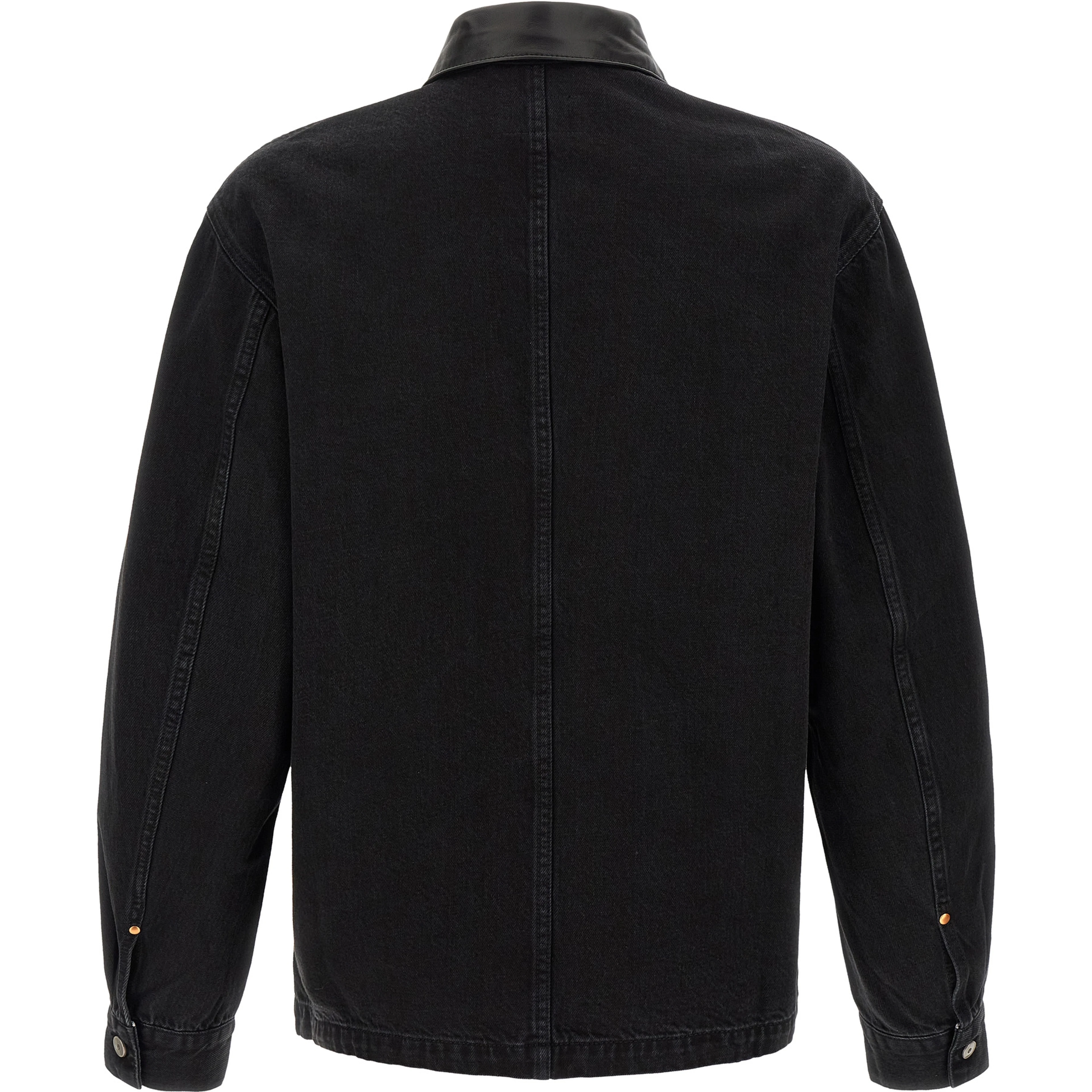 Black Cotton Denim Jacket
