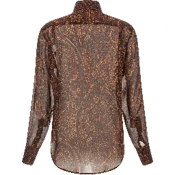 Brown Silk Blouse