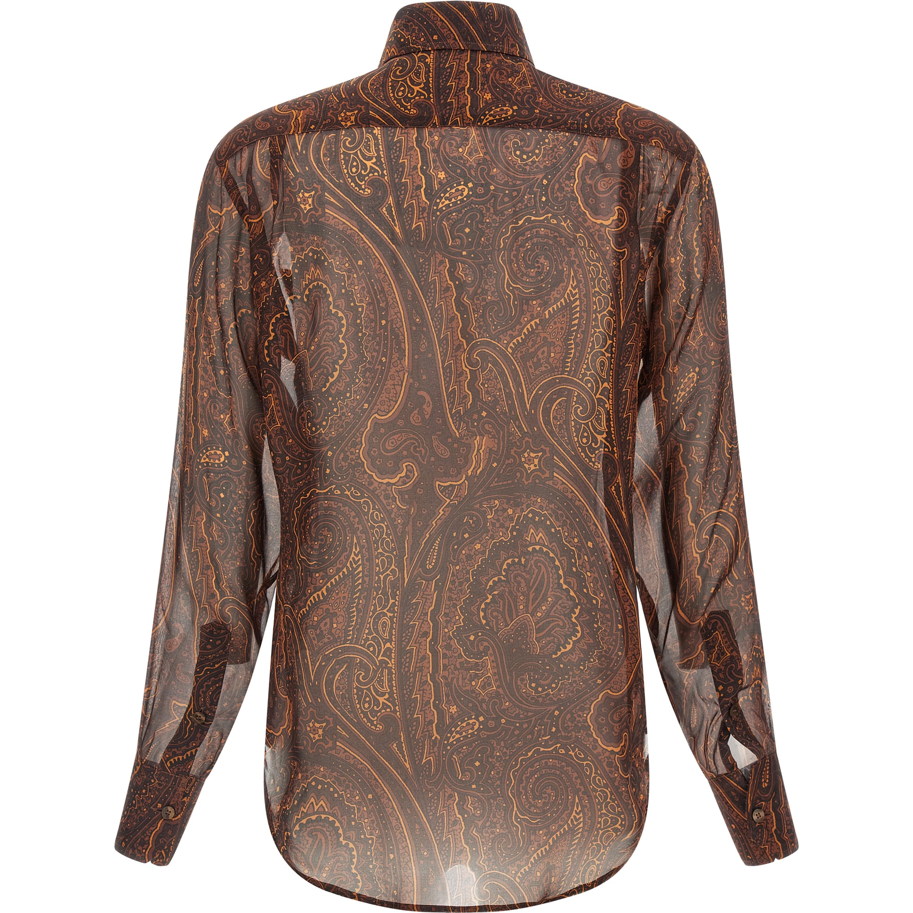 Brown Silk Blouse
