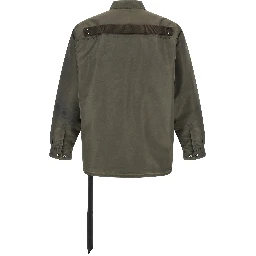 Gray Nylon Full-Length Jacket