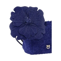 Blue Lambskin Clutch Bag