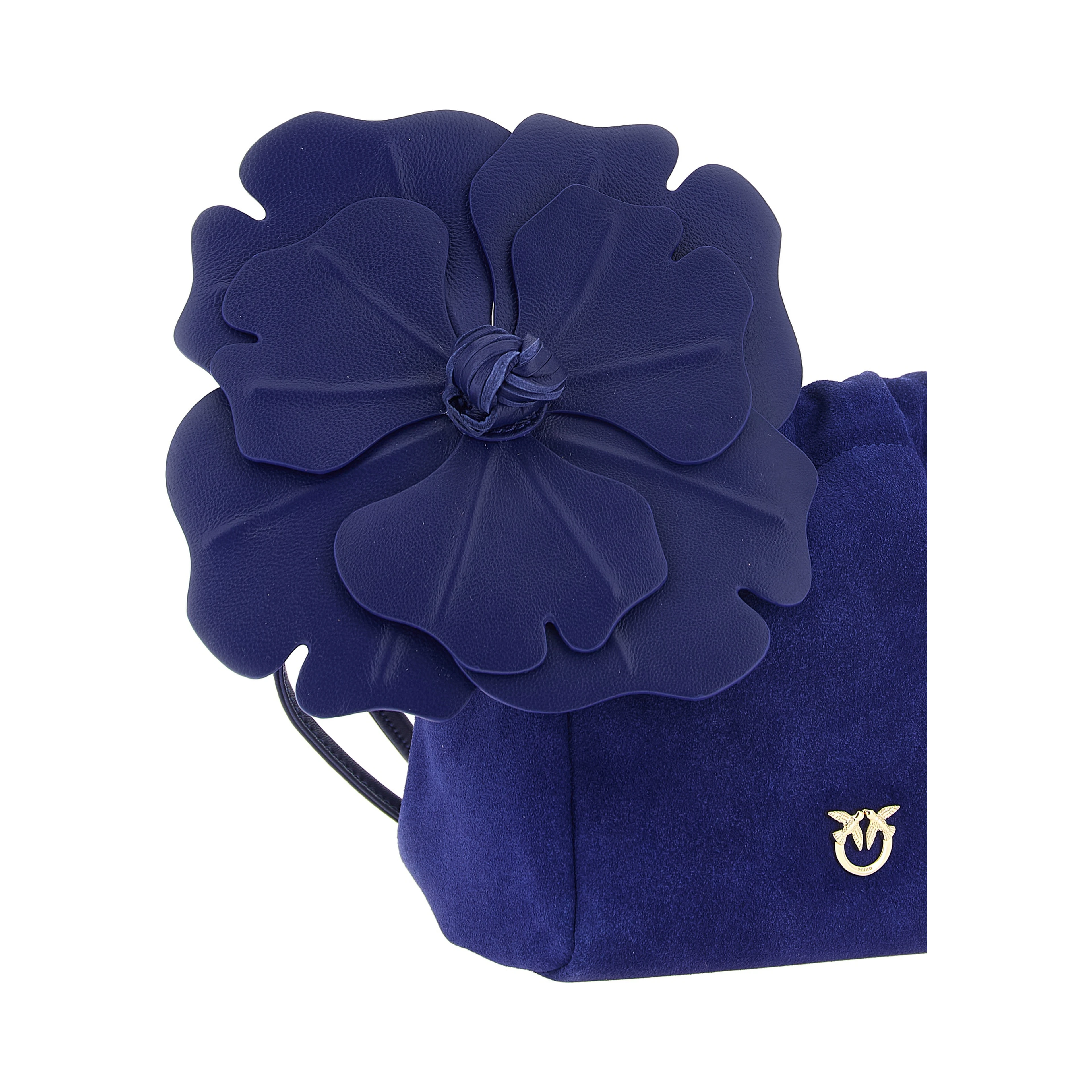 Blue Lambskin Clutch Bag