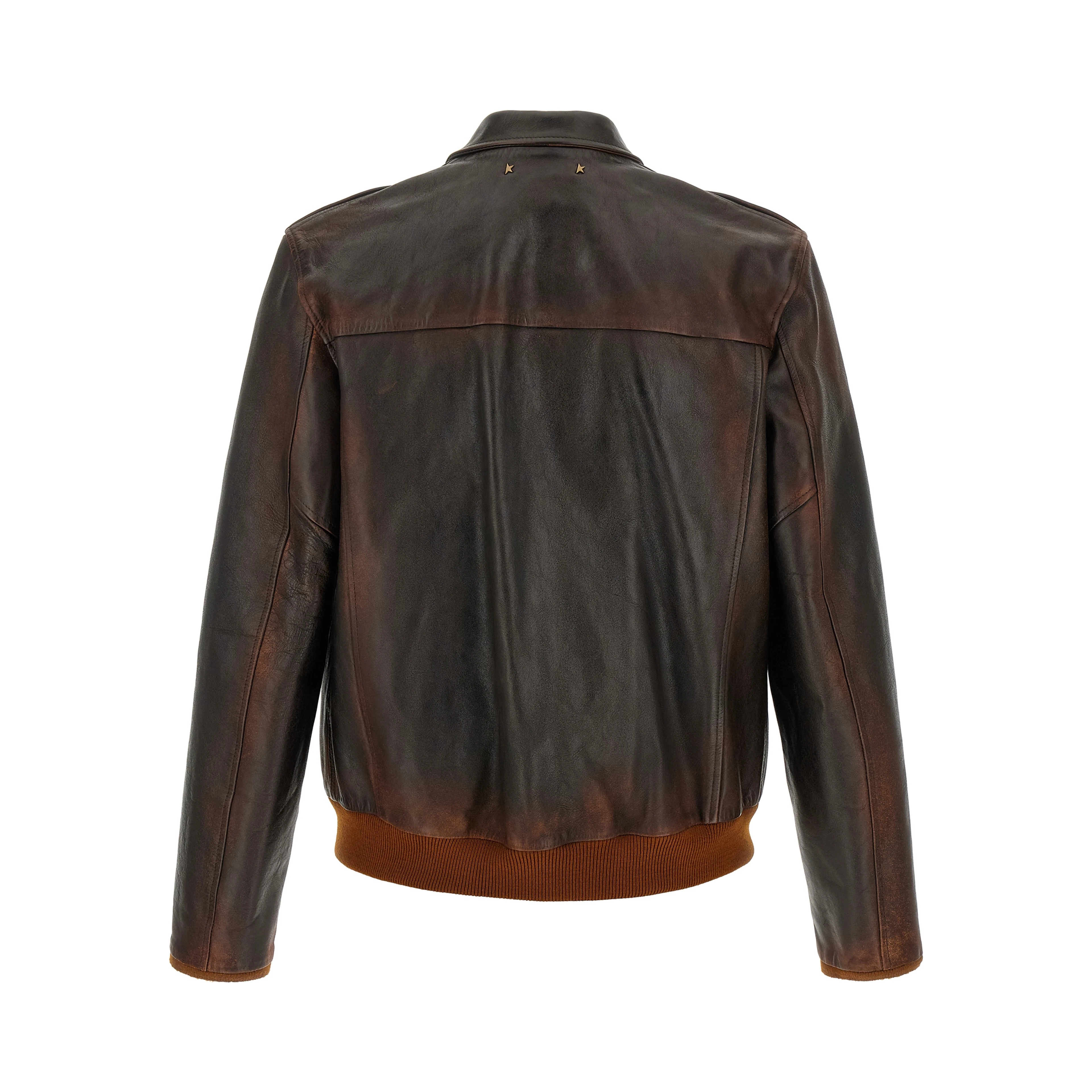 Brown Cowhide Leather Jacket