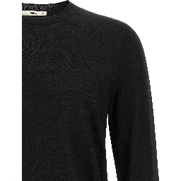 Black Virgin Wool Cardigan