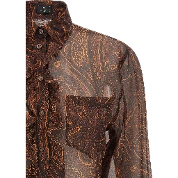 Brown Silk Blouse