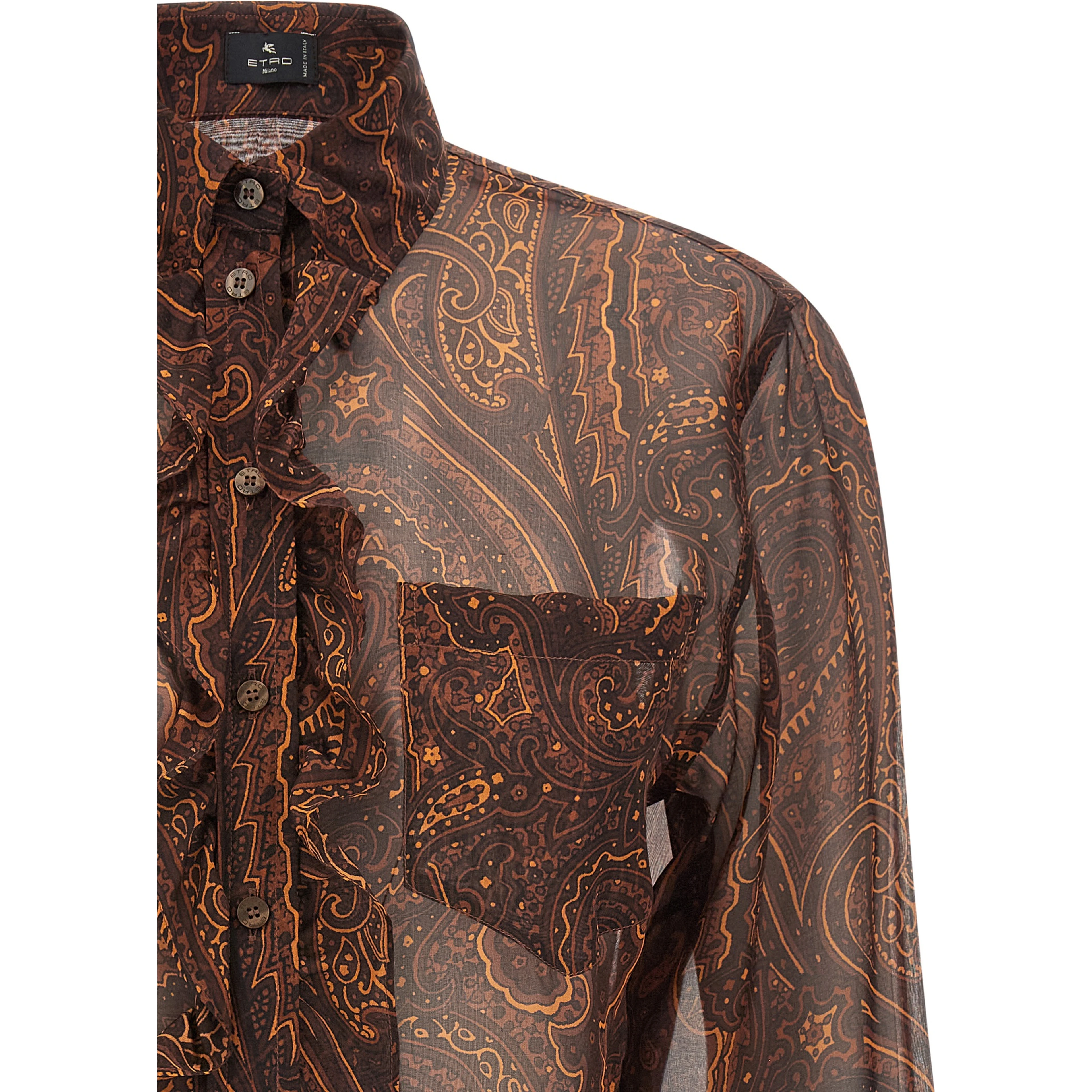 Brown Silk Blouse