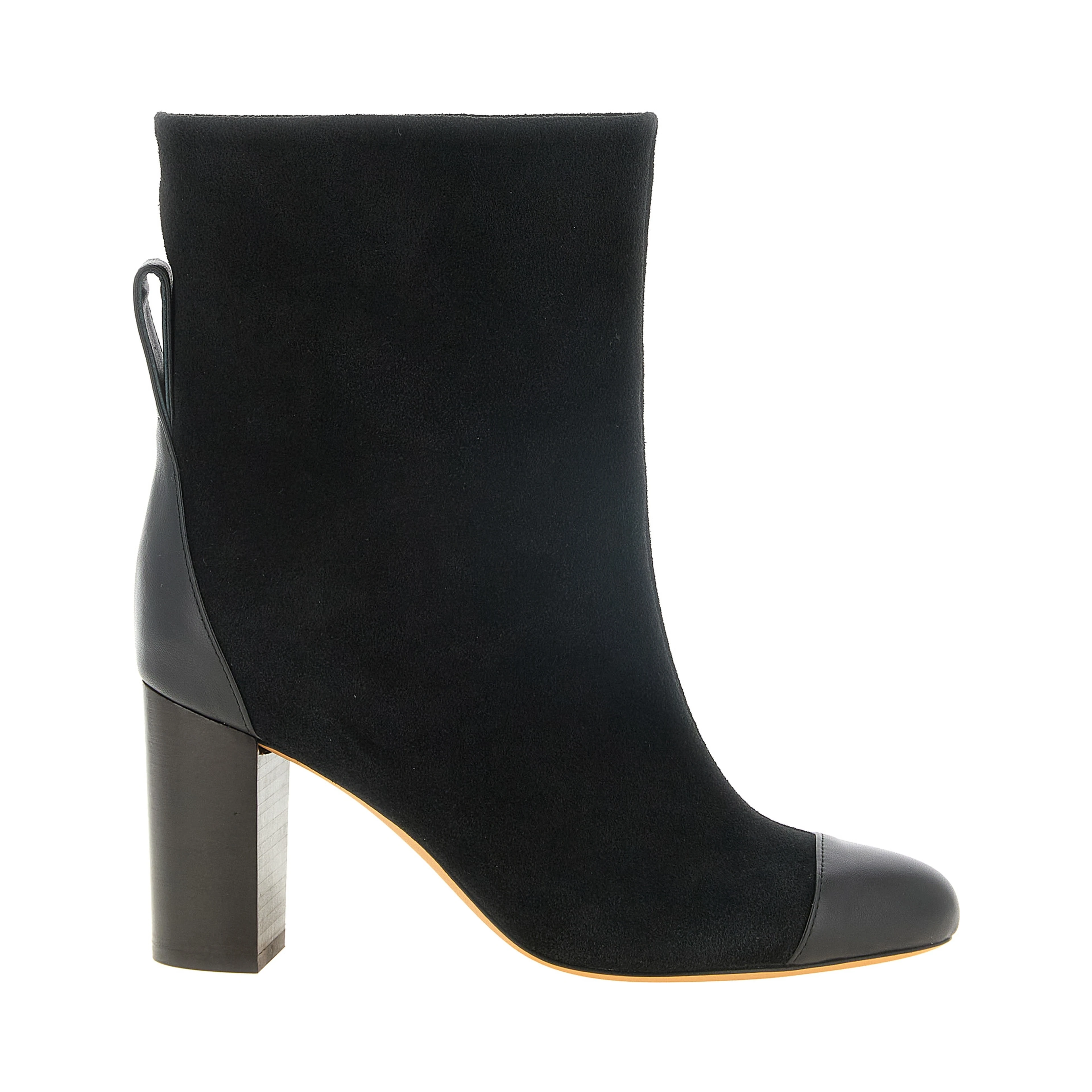 Black Calfskin Ankle Boots