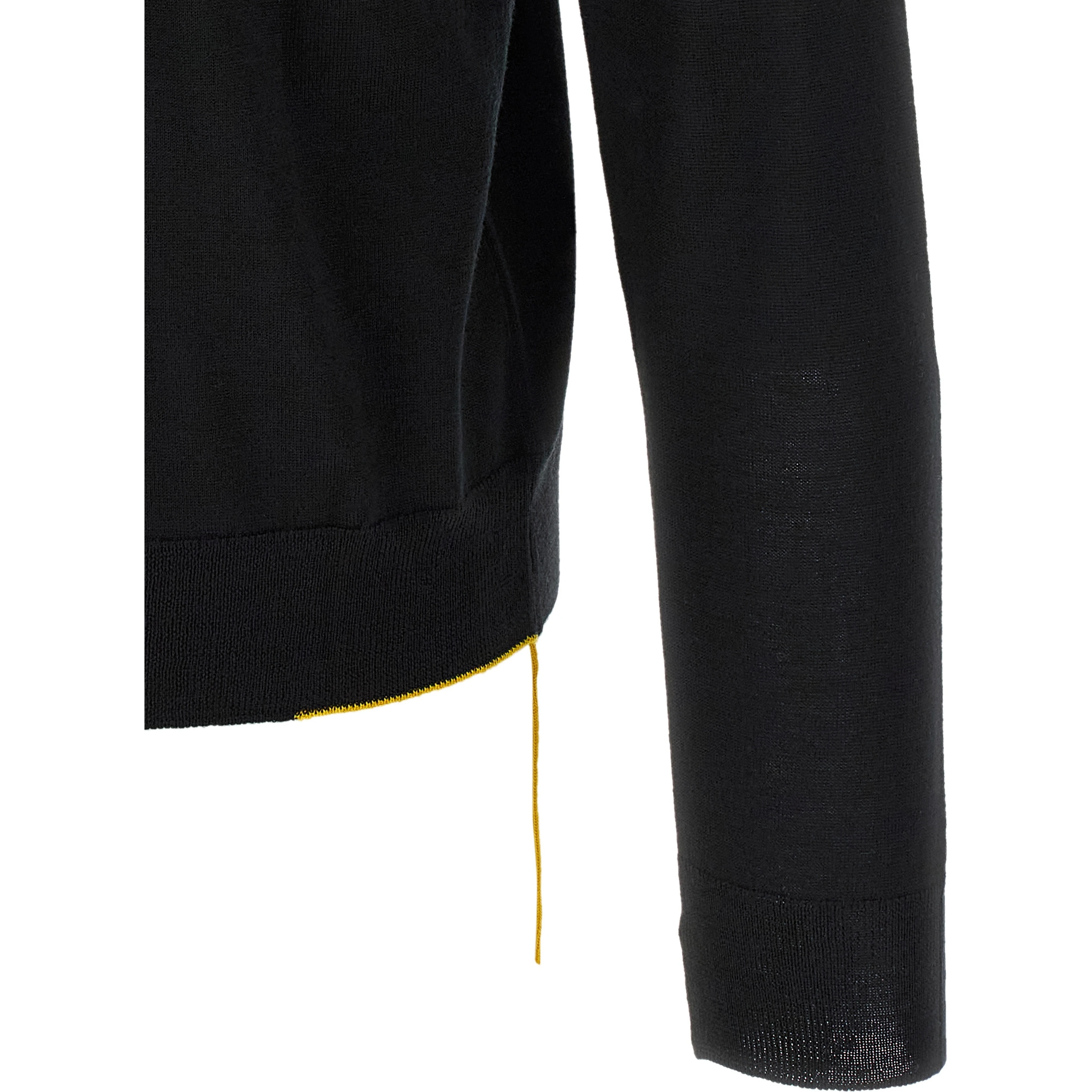Black Virgin Wool Cardigan