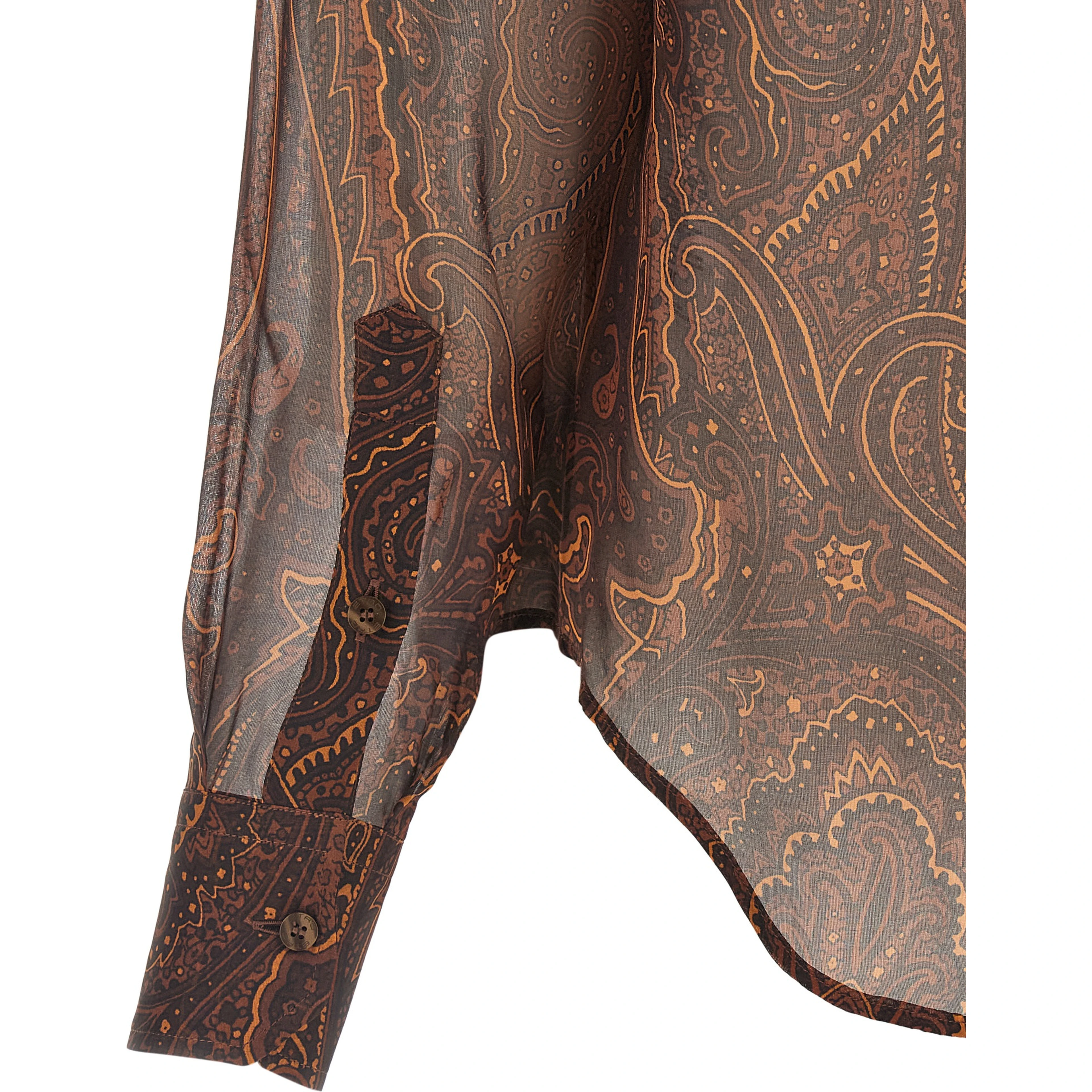 Brown Silk Blouse