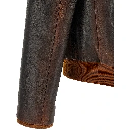 Brown Cowhide Leather Jacket