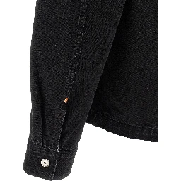 Black Cotton Denim Jacket